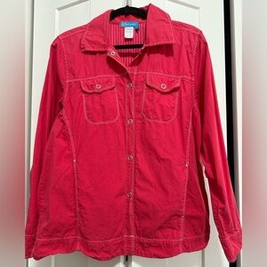 Fresh Produce Broadcloth Shirt Jacket Sz l